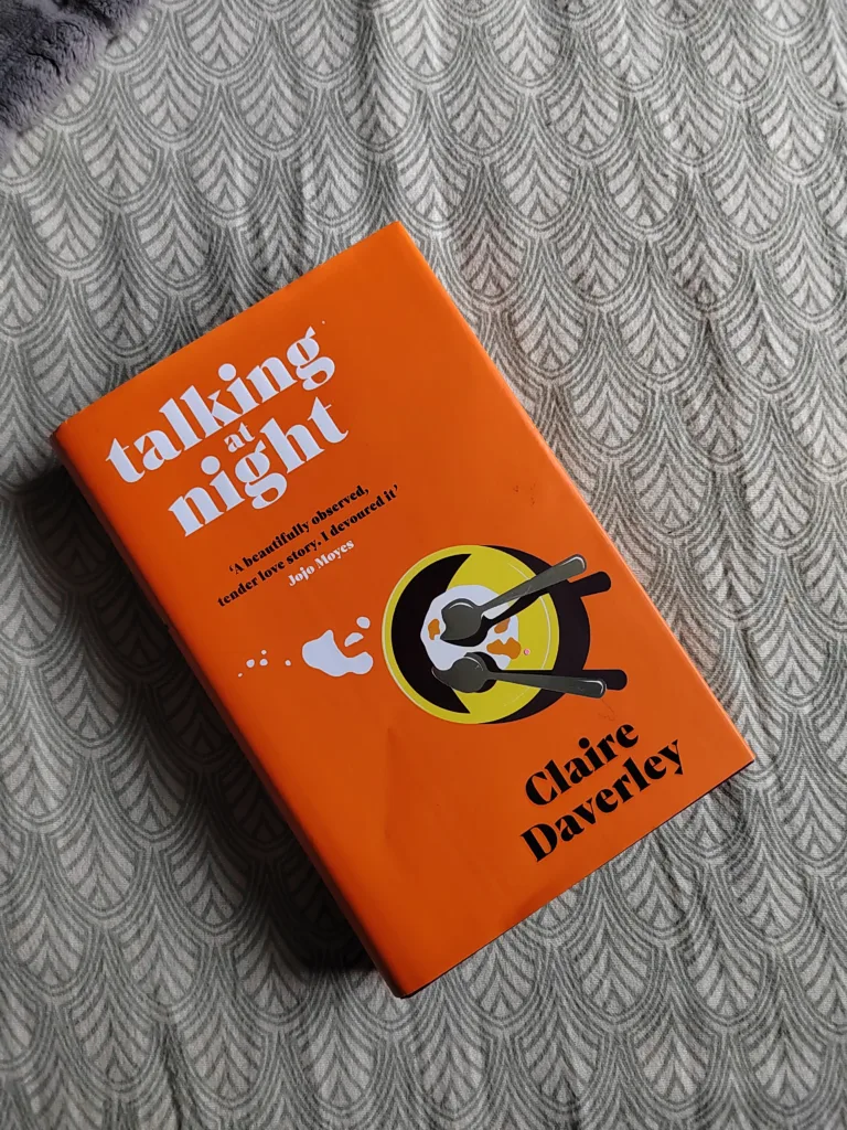 A photo of the hardback edition of Talking at night by Claire Daverley