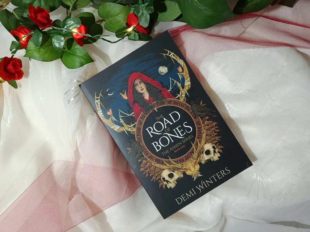 A photo of the paperback copy of The Road of Bones